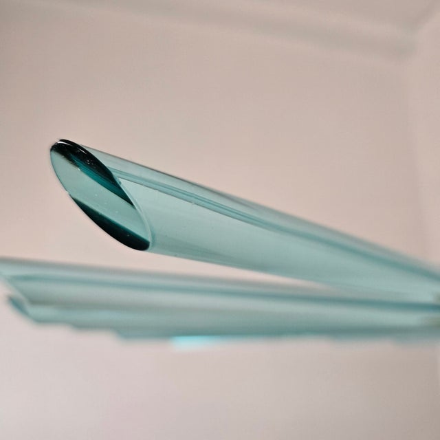 1980s Green Glass and Brass Sputnik Chandelier, Italy For Sale - Image 9 of 10