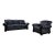 Loom Shadow Heritage Black Leather Sofa For Sale