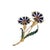 A sophisticated example of Italian Retro jewelry, this charming floral brooch is crafted in 18K yellow gold and accented...
