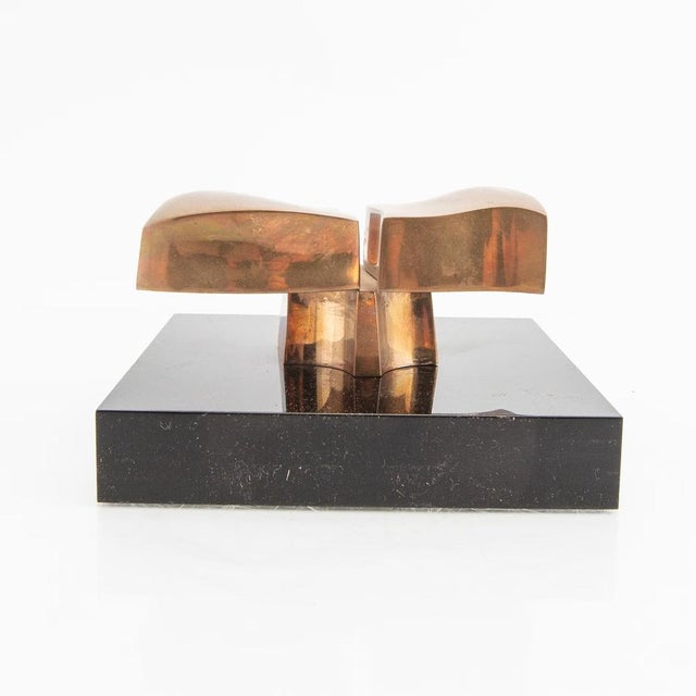 Brutalist José Luis Sanchez, Abstract Sculpture, 1970s, Bronze For Sale - Image 3 of 6