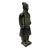 Figurative Chinese Black Green Rustic Ancient Artistic Terra Cotta Soldier Figure For Sale - Image 3 of 6