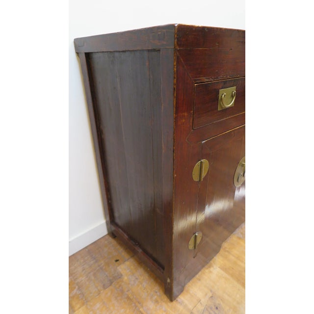 Antique 19th Century Chinese Rustic Elm Sideboard For Sale In New York - Image 6 of 10