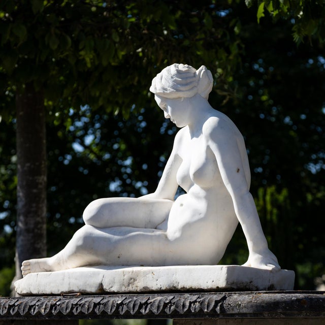 Reclining Female Nude in Marble, Early 20th Century, Marble For Sale - Image 12 of 12