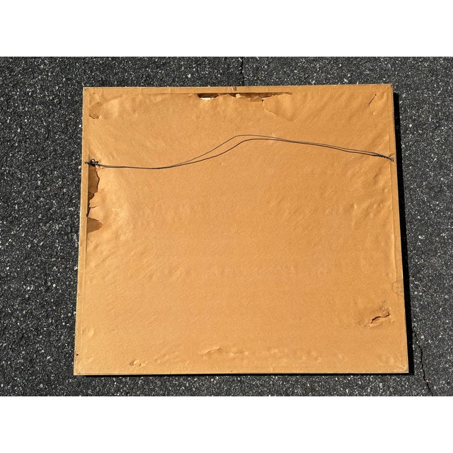 Original 1979 Pastel + Gouache on Paper - Colorful Cityscape in Exceptional Gallery Frame For Sale - Image 6 of 12