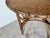 Wood Vintage Boho Chic Bamboo and Rattan Round Accent Table For Sale - Image 7 of 12