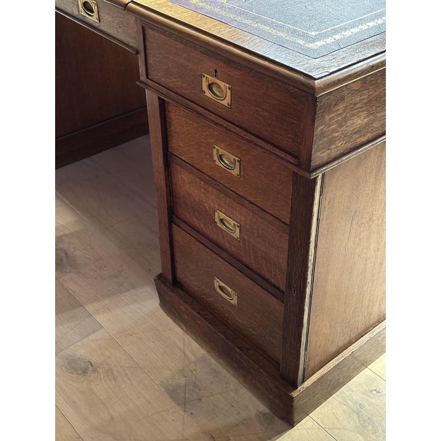 Large Partners Desk, 1890s For Sale - Image 10 of 16