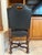 Spanish Theodore Alexander Black Leather Accent Chair For Sale - Image 3 of 10