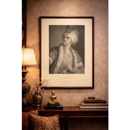 After Simon-Bernard Lenoir, Le Kain in Costume, Engraving, 1788 For Sale - Image 3 of 9