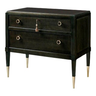 Charcoal Mid Century Nightstand For Sale