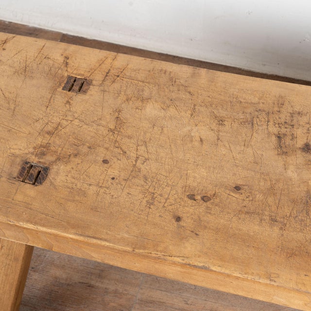 Early 20th Century Rustic 20th Century Narrow Coffee Table or Bench For Sale - Image 5 of 11
