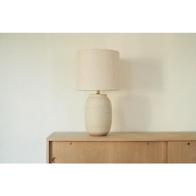Mid 20th Century Bob Kinzie Affiliated Craftsmen Studio Pottery Table Lamp For Sale - Image 11 of 11