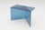 Blue glass poly square coffe table by sebastian scherer dimensions: d60 x w30 x h40 cm materials: solid coloured glass....