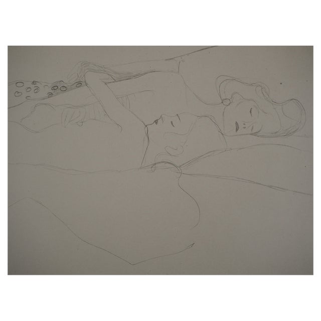 Gustav Klimt, The Embrace, 1919, Lithograph For Sale