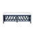 Navy Blue Lillian Bench - Navy For Sale - Image 8 of 8