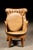 Champagne Vintage Tufted Leather Chesterfield Barrel Chair For Sale - Image 8 of 12