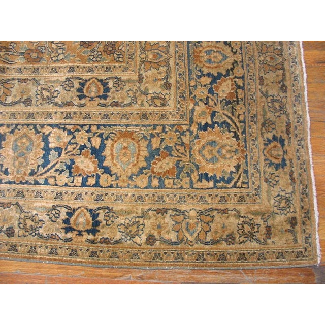 Intricate Antique Soft Color Persian Khorasan Room Size Area Rug 9'2" X 11'10" For Sale - Image 4 of 6