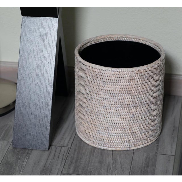 It is important to decorate your home with soul and personality. This round waste basket with metal liner will solve your...