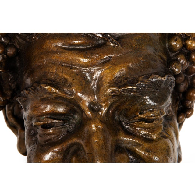 Italian Realist Bronze Bust of a Satyr Faun Attributed to Vincenzo Gemito For Sale - Image 11 of 18