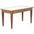 French Vintage Mahogany & Marble Coffee Table For Sale - Image 4 of 12