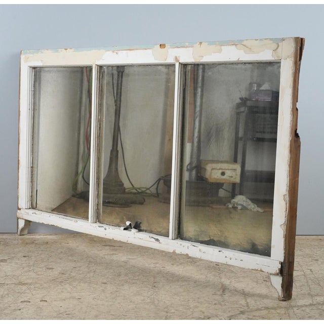 Olde Good Things hand silvered reclaimed window mirror. It is in good condition, with age appropriate surface wear on the...