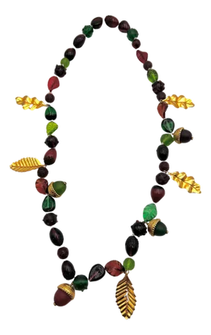 Isabelle Canovas Melted Glass Sautoir Necklace