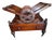 Late 19th Century Regency Rosewood Canterbury Magazine Rack For Sale