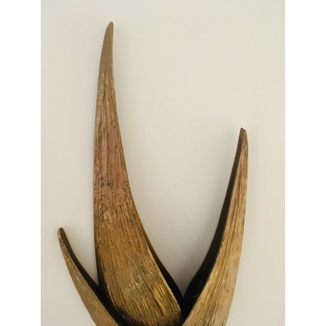 1970s Large Chrystiane Charles Bronze Wall Light For Sale - Image 5 of 9