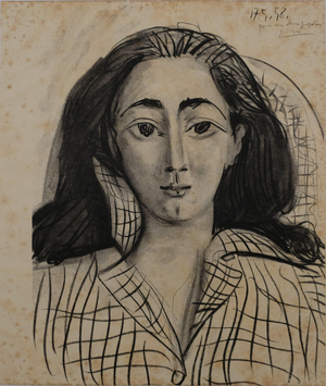 Pablo Picasso, Portrait of Jacqueline, Lithograph