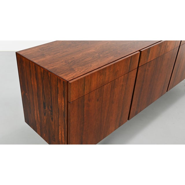 Wood Vintage Danish Rosewood Credenza by Ib Kofod-Larsen, 1960 For Sale - Image 7 of 18