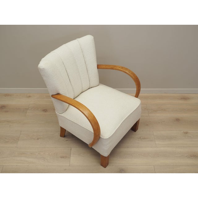 Vintage Art Deco Oak Chair, 1950s For Sale - Image 9 of 17