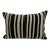 Turkish Hemp Pillow Cushion Natural Beige Black Pillow Cushion Cover 16" x 24" For Sale