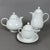 White Porcelain Tea Set for Ten People by Richard Ginori, 1940s, Set of 23 For Sale - Image 4 of 11