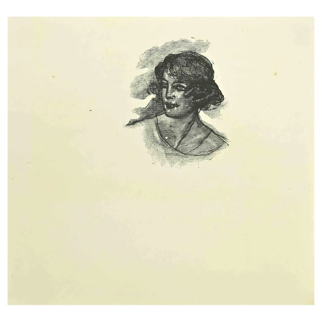 After Jean Paul Sauget, Portrait, 1921, Woodcut For Sale