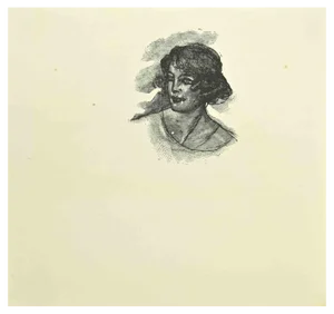 After Jean Paul Sauget, Portrait, 1921, Woodcut