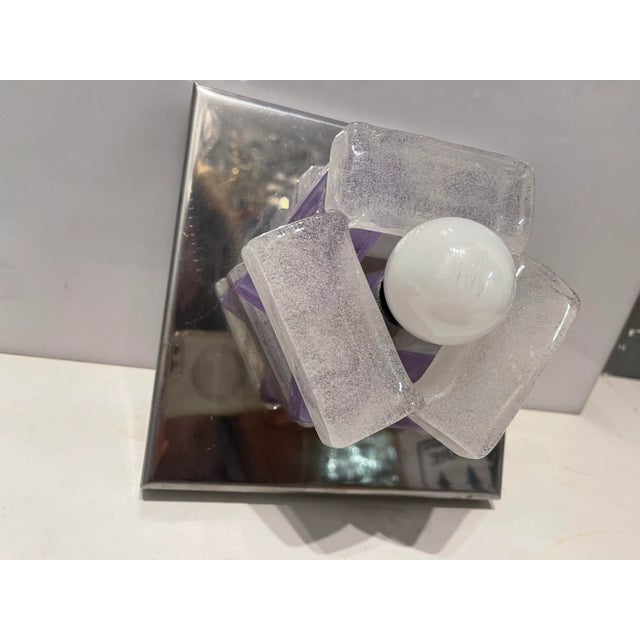 Italian Murano Glass Sconces by Albano Poli for Poliarte, 1970s , Set of 2 For Sale - Image 9 of 13