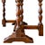 1930s William and Mary Style Drop Leaf Chair-Side Table in Distressed Oak For Sale - Image 10 of 12