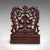 Brown Vintage Carved Book Slide, Anglo Indian, Teak, Library Stand, Colonial, Art Deco For Sale - Image 8 of 11