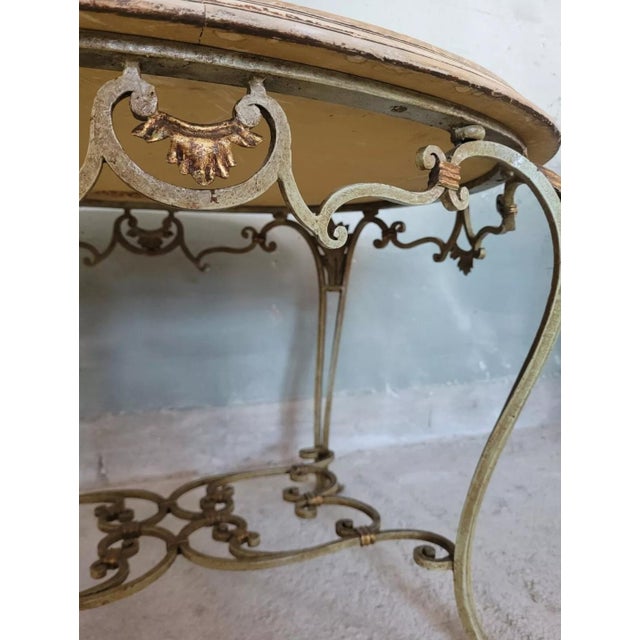Wrought Iron and Marble Coffee Table For Sale - Image 13 of 18