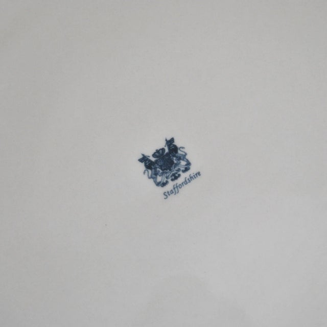 Staffordshire Old Britain Staffordshire Toile Black Platter Equestrian Country Theme Table Top For Sale - Image 4 of 6