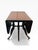 Traditional 1960s Federal Style Mahogany Drop-Leaf Dining Table With Banded Inlay & Two Leaves – In the Style of Union National For Sale - Image 3 of 9