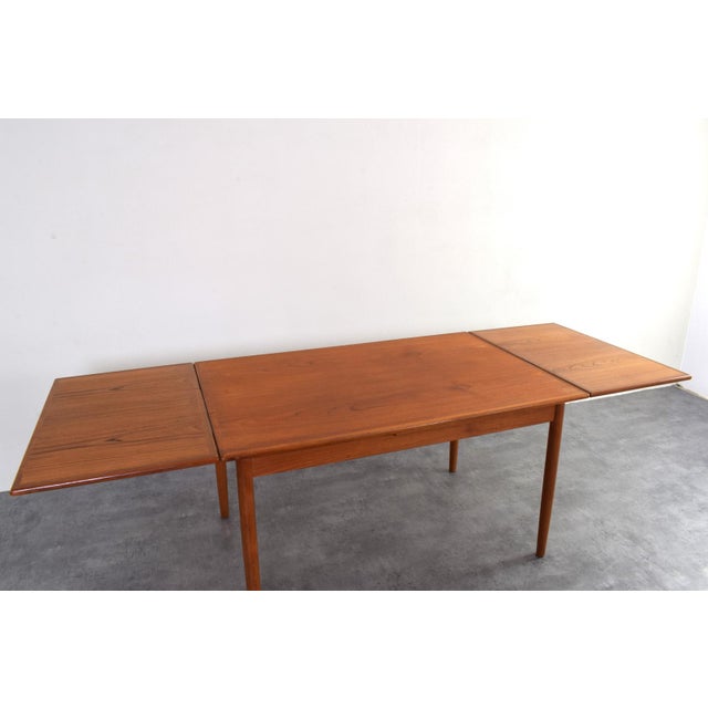 Mid-Century Danish Teak Extendable Dining Table, 1960s For Sale - Image 10 of 12