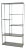 Mid-Century Modern Chrome & Glass Etagere Mondrian Style Shelf Placement For Sale