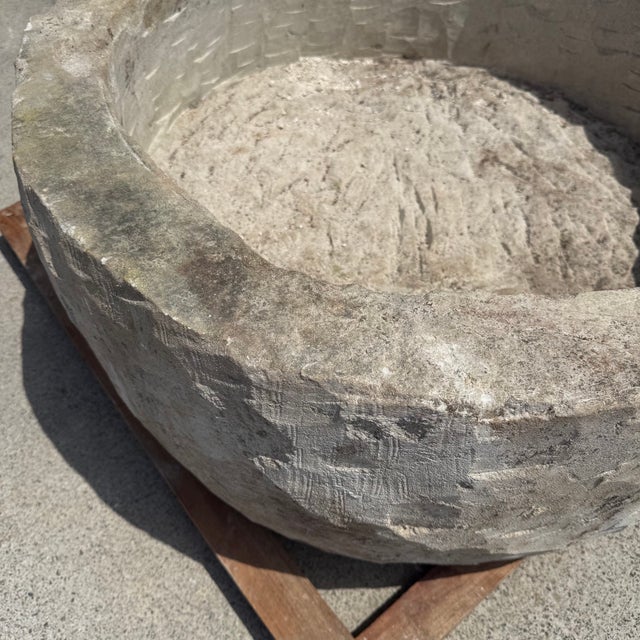 Stone Antique Limestone Trough 5926c For Sale - Image 7 of 10