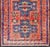 Vintage Caucasian Kazak Rug With Cross Medallions in Red and Blue 4'8 X 8'2 For Sale - Image 4 of 15