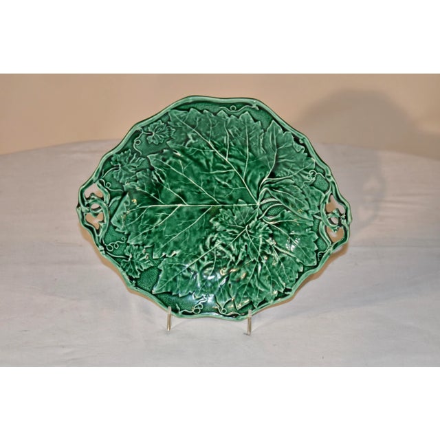 Davenport Handled Majolica Dish, Dated 1852 For Sale - Image 9 of 9