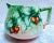 Green 1910s Antique Hand Painted Cherries Cider Lemonade Pitcher Attributed to Limoges For Sale - Image 8 of 10