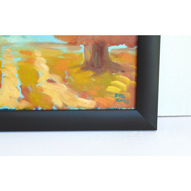2010s Original Oil Painting "Loman's Oak" by B. V. Godard Framed 13.5"w X 16.5"h For Sale - Image 5 of 6
