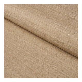 Schumacher Masara Handwoven Silk Fabric in Beige For Sale