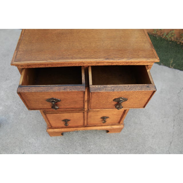 Apothecary Oak Nightstand Chairish