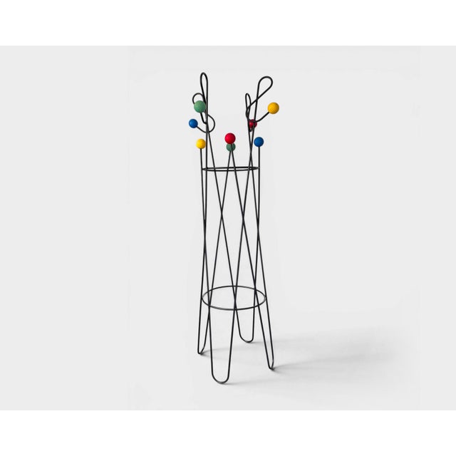 Treble Clef Coat Rack attributed to Roger Feraud, France, 1950s For Sale - Image 10 of 10